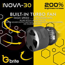 Load image into Gallery viewer, 2x GBrite Super Nova 30 LED Headlight Foglight Bulbs 72W 6000K Xenon White CANBUS Error Free
