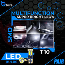 Load image into Gallery viewer, 2x T10 501 W5W 12 SMD LED SIDE LIGHT BULBS ERROR FREE CANBUS