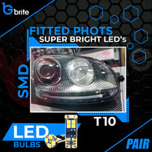 Load image into Gallery viewer, 2x T10 501 W5W 12 SMD LED SIDE LIGHT BULBS ERROR FREE CANBUS