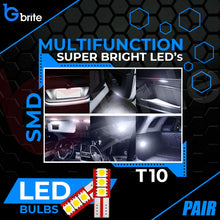 Load image into Gallery viewer, 2x T10 501 LED Interior Bulbs 3 LED One-Sided 6000K Xenon White
