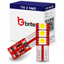 Load image into Gallery viewer, 2x T10 501 LED Interior Bulbs 3 LED One-Sided 6000K Xenon White