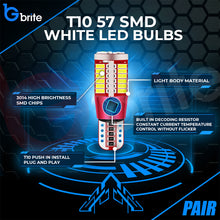 Load image into Gallery viewer, 2x T10 501 W5W 57 SMD LED SIDE LIGHT BULBS ERROR FREE CANBUS