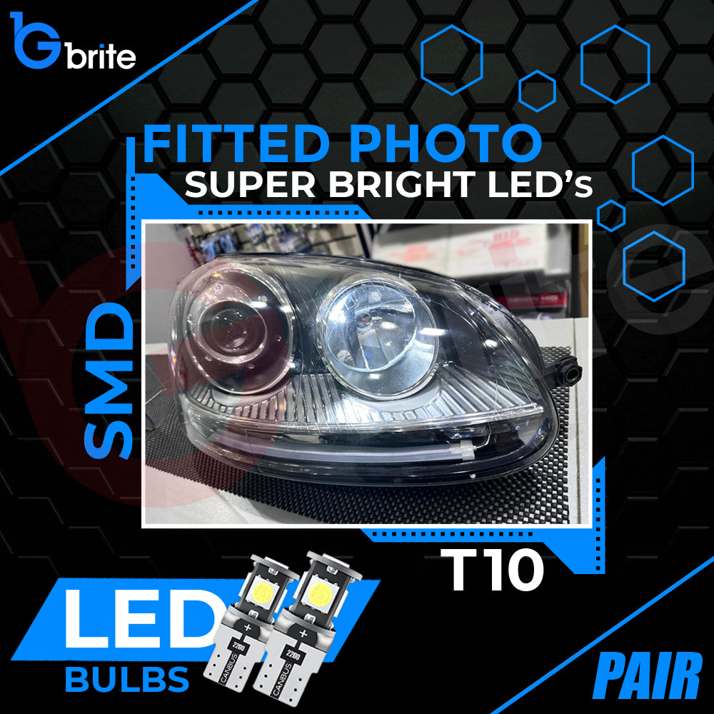 2x T10 501 W5W 57 SMD LED SIDE LIGHT BULBS ERROR FREE CANBUS