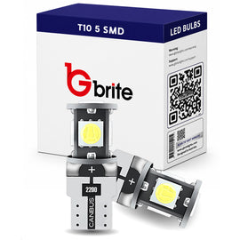 2x T10 501 W5W 57 SMD LED SIDE LIGHT BULBS ERROR FREE CANBUS