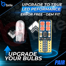 Load image into Gallery viewer, 2x T10 501 W5W 8 SMD LED SIDE LIGHT INDICATOR AMBER BULBS CANBUS ERROR FREE