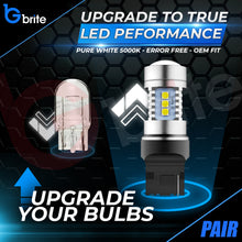 Load image into Gallery viewer, 2x T20 7440 W21W 15 SMD LED DRL Bulbs 3030 SMD PURE WHITE CANBUS UPGRADE