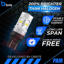Load image into Gallery viewer, 2x T20 7443 W21/5W 14 SMD LED DRL BULBS FOR VW CADDY MK4 UPGRADE XENON WHITE REPLACEMENT BULBS