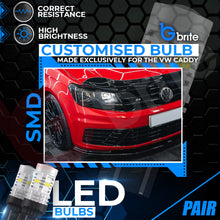 Load image into Gallery viewer, 2x T20 7443 W21/5W 14 SMD LED DRL BULBS FOR VW CADDY MK4 UPGRADE XENON WHITE REPLACEMENT BULBS