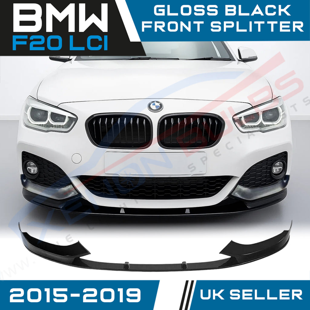 BMW 1 SERIES F20 LCI GLOSS BLACK FRONT SPLITTER LIP M PERFORMANCE