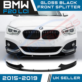 BMW 1 SERIES F20 LCI GLOSS BLACK FRONT SPLITTER LIP M PERFORMANCE