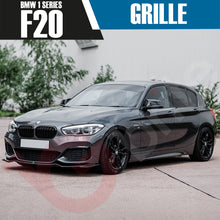 Load image into Gallery viewer, BMW 1 SERIES F20 F21 LCI 2015-2019 GLOSS BLACK DOUBLE SLAT FRONT KIDNEY GRILLE
