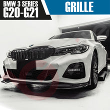 Load image into Gallery viewer, BMW 3 SERIES G20 G21 2019-2022 GLOSS BLACK M3 STYLE FRONT KIDNEY GRILLE