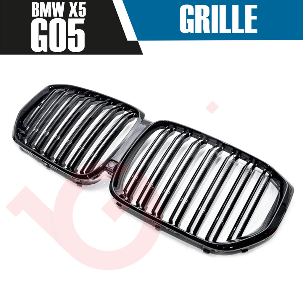 BMW X5 G05 2019-2022 GLOSS BLACK DOUBLE SLAT STYLE FRONT KIDNEY GRILLE