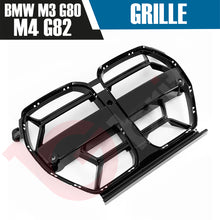 Load image into Gallery viewer, BMW G80 M3 G82 G83 M4 2021+ GLOSSY BLACK CSL STYLE FRONT KIDNEY GRILLE