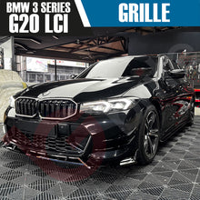 Load image into Gallery viewer, BMW 3 SERIES G20 G21 LCI 2023-2025 DOUBLE SLAT + LED LIGHT FRONT KIDNEY GRILLE