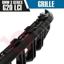 Load image into Gallery viewer, BMW 3 SERIES G20 G21 LCI 2023-2025 DOUBLE SLAT + LED LIGHT FRONT KIDNEY GRILLE