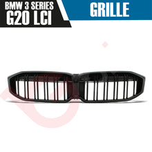 Load image into Gallery viewer, BMW 3 SERIES G20 G21 LCI 2023-2025 DOUBLE SLAT + LED LIGHT FRONT KIDNEY GRILLE
