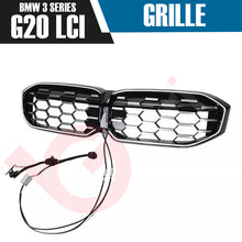 Load image into Gallery viewer, BMW 3 SERIES G20 G21 LCI 2023-2025 DIAMOND STYLE + LED LIGHT FRONT KIDNEY GRILLE
