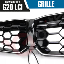 Load image into Gallery viewer, BMW 3 SERIES G20 G21 LCI 2023-2025 DIAMOND STYLE + LED LIGHT FRONT KIDNEY GRILLE
