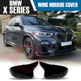 GLOSS BLACK MIRROR CAPS FOR BMW X3 G01 X4 G02 X5 G05 X6 G06 X7 G07 2018+