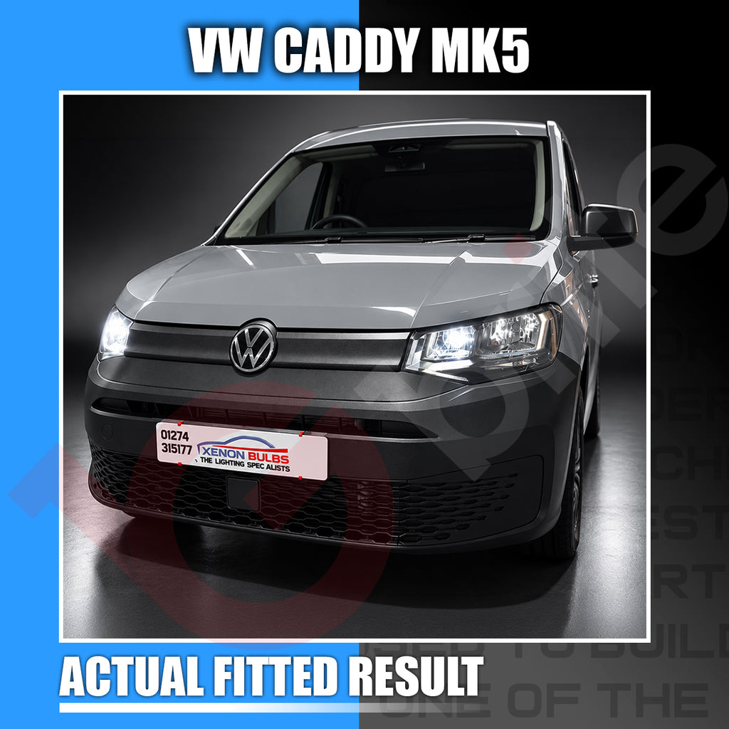 Gbrite VW Caddy MK5 LED Upgrade Kit H7 H15 DRL & Number Plate Lights (2021–2026)