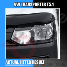 Load image into Gallery viewer, VW Transporter T5.1 headlamp close-up showing the fitted white lighting