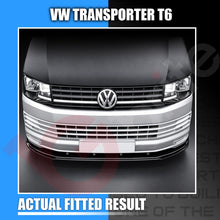 Load image into Gallery viewer, Front view of a VW Transporter T6 showing the fitted white LED lighting result