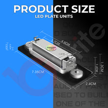 Load image into Gallery viewer, 2x 18 LED NUMBER PLATE LIGHT UNITS 5500K XENON WHITE FOR VW CADDY TRANSPORTER T5 T6