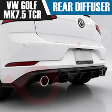 Load image into Gallery viewer, VOKO RACING VOLKSWAGEN GOLF MK7.5 TCR GLOSS BLACK REAR BUMPER DIFFUSER 2017-2020