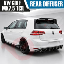 Load image into Gallery viewer, VOKO RACING VOLKSWAGEN GOLF MK7.5 TCR GLOSS BLACK REAR BUMPER DIFFUSER 2017-2020