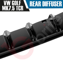 Load image into Gallery viewer, VOKO RACING VOLKSWAGEN GOLF MK7.5 TCR GLOSS BLACK REAR BUMPER DIFFUSER 2017-2020