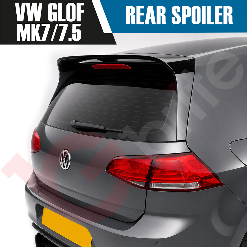 VW Golf 7 & 7.5 Standard Clubsport Gloss Black Rear Roof Spoiler 2013-2019