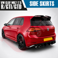 Load image into Gallery viewer, VW Golf MK7 AND MK7.5 GTI GTD R Gloss Black Side Skirts 2014-2020