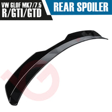 Load image into Gallery viewer, VW GOLF MK7 &amp; 7.5 GTI GTD &amp; R GLOSS BLACK REAR ROOF BOOT SPOILER 2013-2019