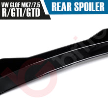 Load image into Gallery viewer, VW GOLF MK7 &amp; 7.5 GTI GTD &amp; R GLOSS BLACK REAR ROOF BOOT SPOILER 2013-2019