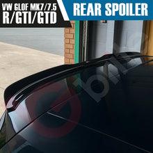 Load image into Gallery viewer, VW GOLF MK7 &amp; 7.5 GTI GTD &amp; R GLOSS BLACK REAR ROOF BOOT SPOILER 2013-2019