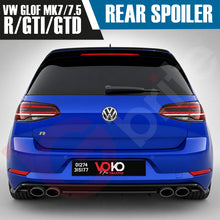 Load image into Gallery viewer, VW GOLF MK7 &amp; 7.5 GTI GTD &amp; R TCR STYLE GLOSS BLACK REAR SPOILER 2013-2019