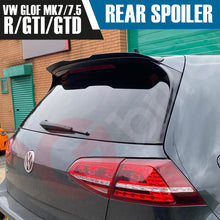 Load image into Gallery viewer, VW GOLF MK7 &amp; 7.5 GTI GTD &amp; R GLOSS BLACK REAR ROOF BOOT SPOILER 2013-2019