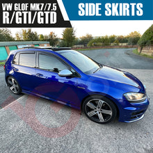 Load image into Gallery viewer, VW Golf MK7 MK7.5 GTI GTD R Gloss Black Side Skirt Extensions Trims 2013-2019
