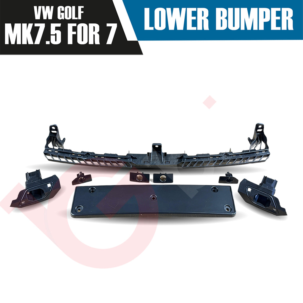 VW GOLF MK7 COMPLETE FRONT BUPMER KIT MK7.5 GTI GTD STYLE PP PRIMER PLASTIC 2013–2016