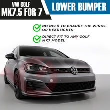 Load image into Gallery viewer, VW GOLF MK7 COMPLETE FRONT BUPMER KIT MK7.5 GTI GTD STYLE PP PRIMER PLASTIC 2013–2016