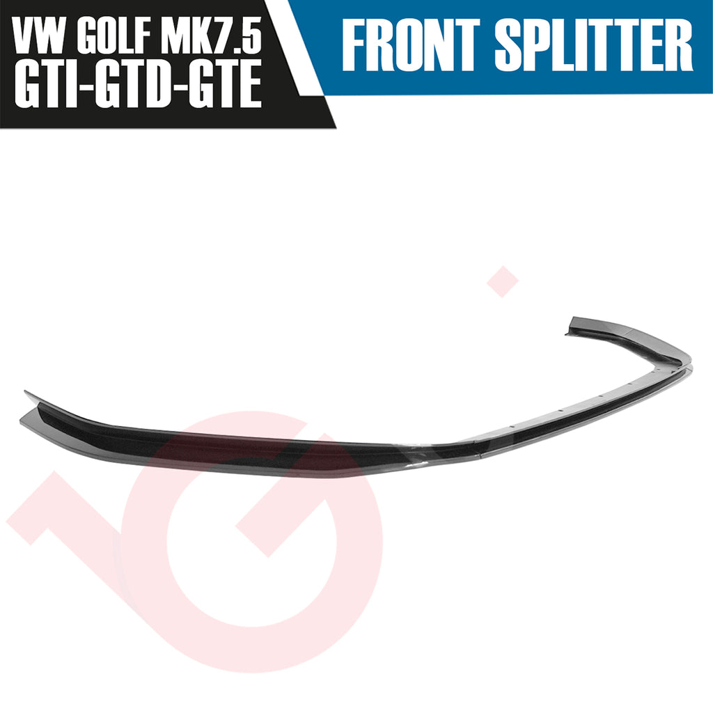 VOKO RACING VW GOLF MK7.5 GTI & GTD & GTE TCR FRONT SPLITTER LIP GLOSS BLACK 2017-2019