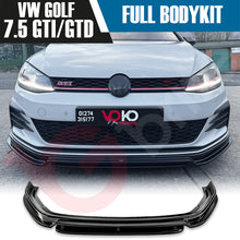 Load image into Gallery viewer, VW GOLF MK7.5 GTI &amp; GTD FULL BODYKIT FRONT SPLITTER SIDE SKIRTS DIFFUSER SPOILER 2017-2020
