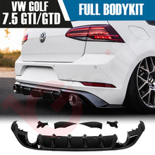 Load image into Gallery viewer, VW GOLF MK7.5 GTI &amp; GTD FULL BODYKIT FRONT SPLITTER SIDE SKIRTS DIFFUSER SPOILER 2017-2020