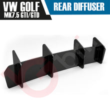 Load image into Gallery viewer, BLACK REAR BUMPER DIFFUSER EXTENSIONS FOR VW GOLF MK7.5 GTI GTD 2017-2020