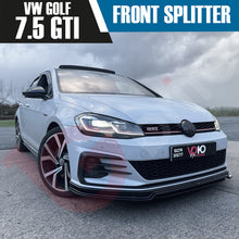 Load image into Gallery viewer, VW GOLF MK7.5 GTI GTD VOKO RACING GLOSS BLACK FRONT BUMPER SPLITTER LIP