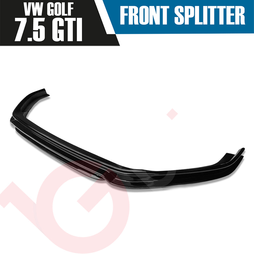 VW GOLF MK7.5 GTI GTD VOKO RACING GLOSS BLACK FRONT BUMPER SPLITTER LIP