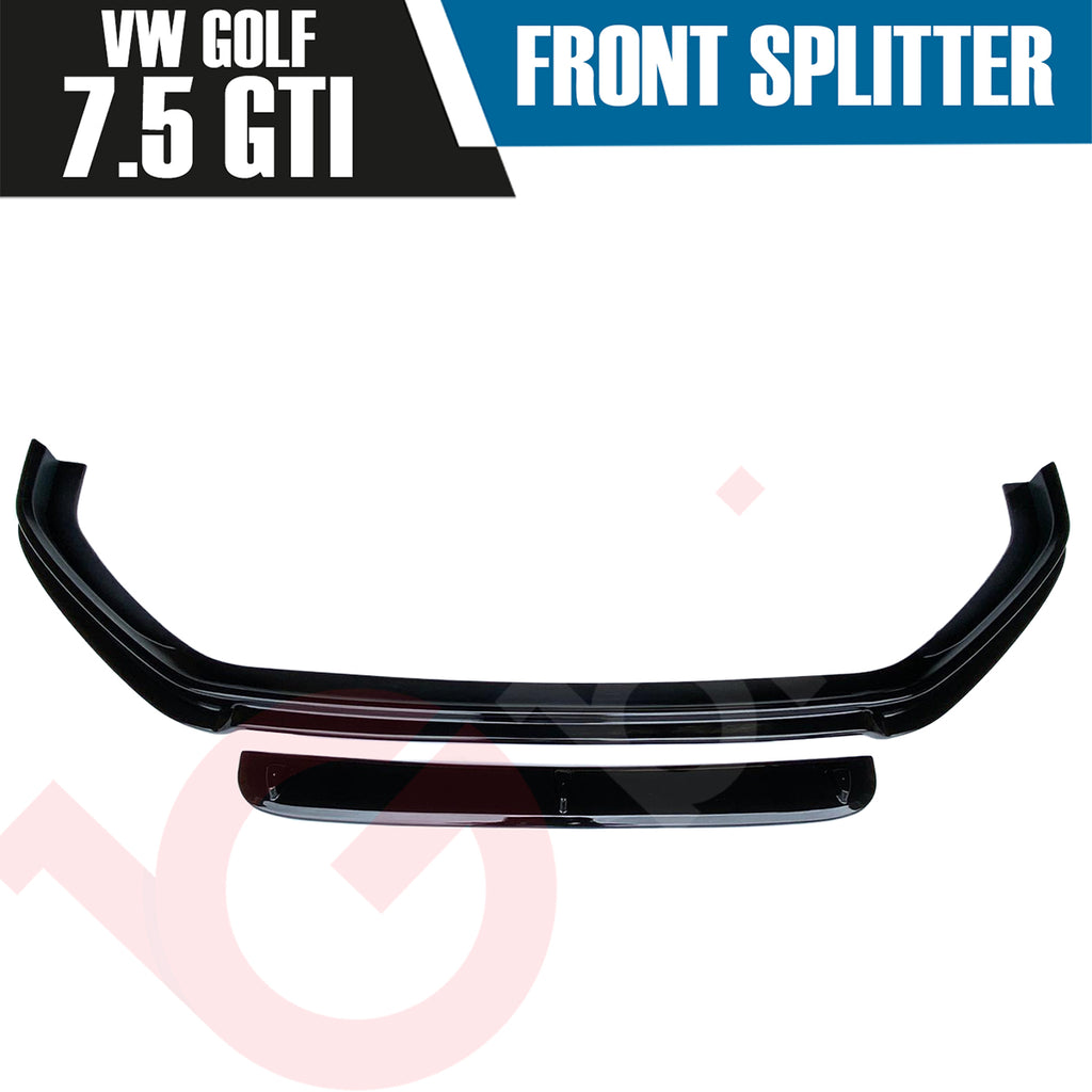 VW GOLF MK7.5 GTI GTD VOKO RACING GLOSS BLACK FRONT BUMPER SPLITTER LIP