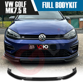 VW GOLF MK7.5 R FULL BODYKIT FRONT SPLITTER SIDE SKIRTS DIFFUSER SPOILER 2017-2020