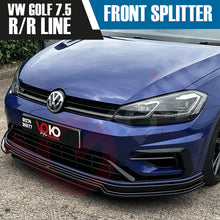 Load image into Gallery viewer, VW GOLF MK7.5 R VOKO RACING GLOSS BLACK FRONT BUMPER SPLITTER LIP
